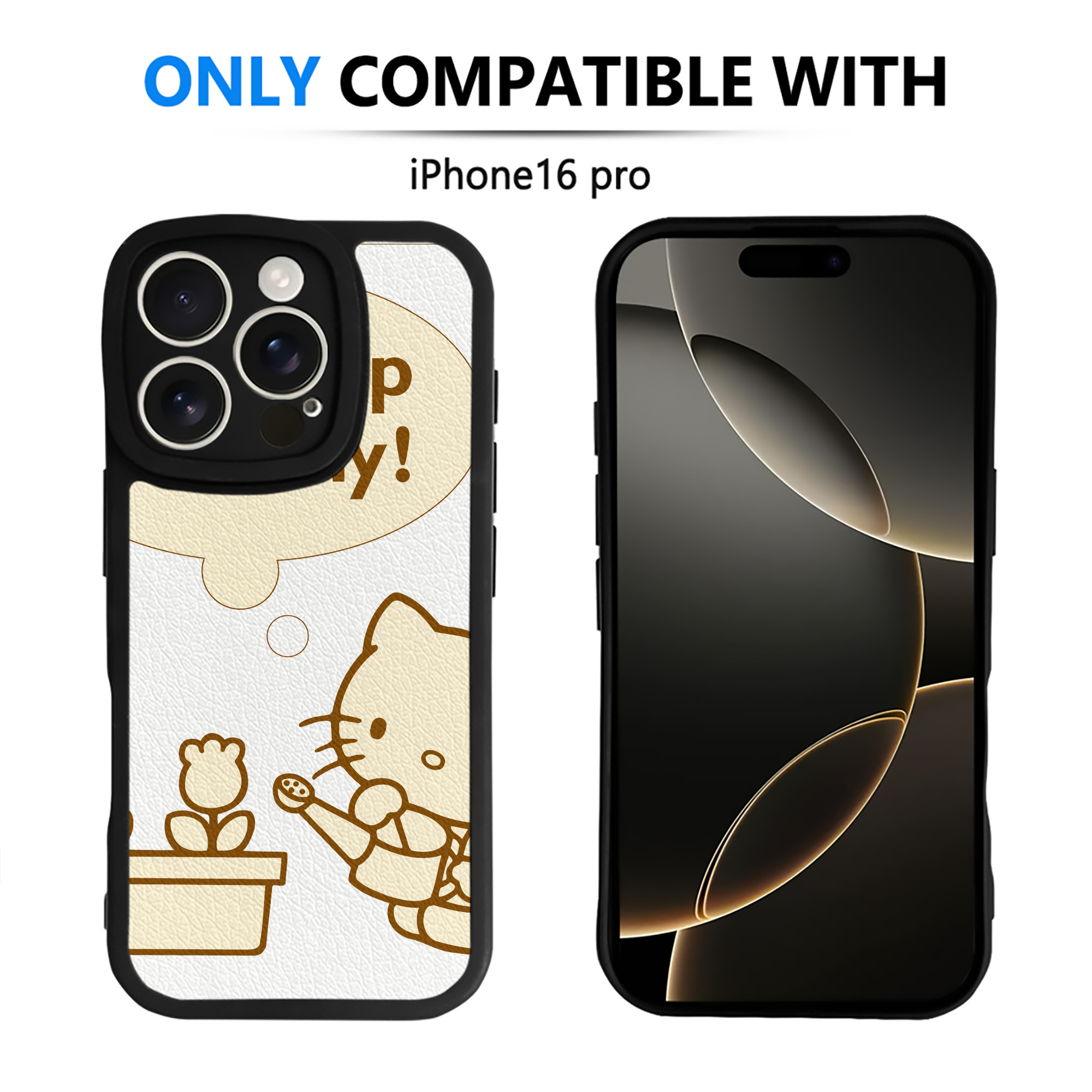 （画像用） Hello Kitty ハローキティ 【iPhone 16シリーズ対応】シリコンスマホケース（レザー調） 材質：シリコン